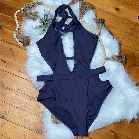 Xhilaration Other - Drop front strappy cutout style one piece sexy